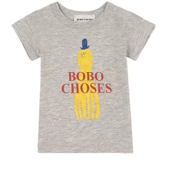 Bobo Choses Squid T-Shirt Light Gray