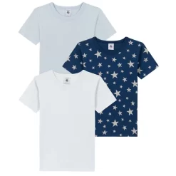 PETIT BATEAU 3-Pack T-Shirts Blue