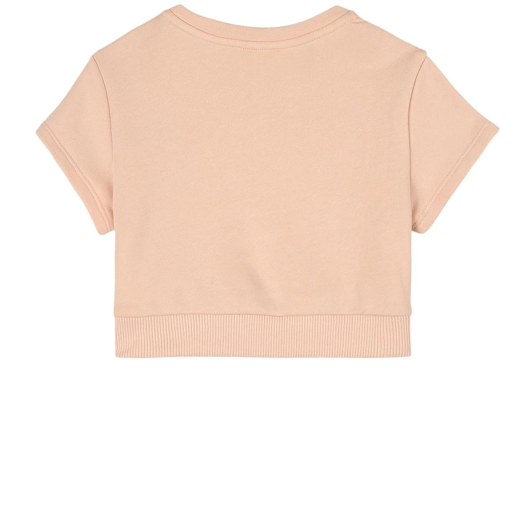 Chloé Logo Short-Sleeved Sweatshirt Pink 2 Chloé Logo Short-Sleeved Sweatshirt Pink - Image 2