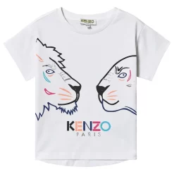 Kenzo Tiger Logo Tee Optic White