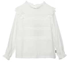 Creamie Ruffled Blouse White