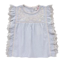 Louise Misha Mala Striped Blouse Blue