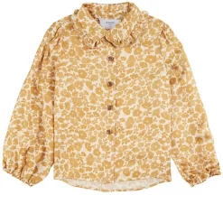 Alla Mora Floral Blouse Cappuccino Brown