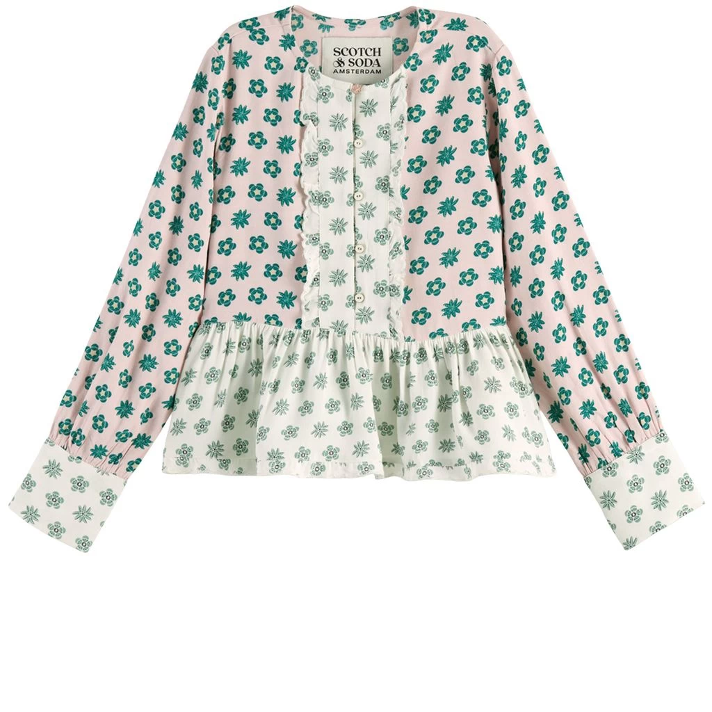 Scotch & Soda Floral Blouse Pink 1 Scotch & Soda Floral Blouse Pink
