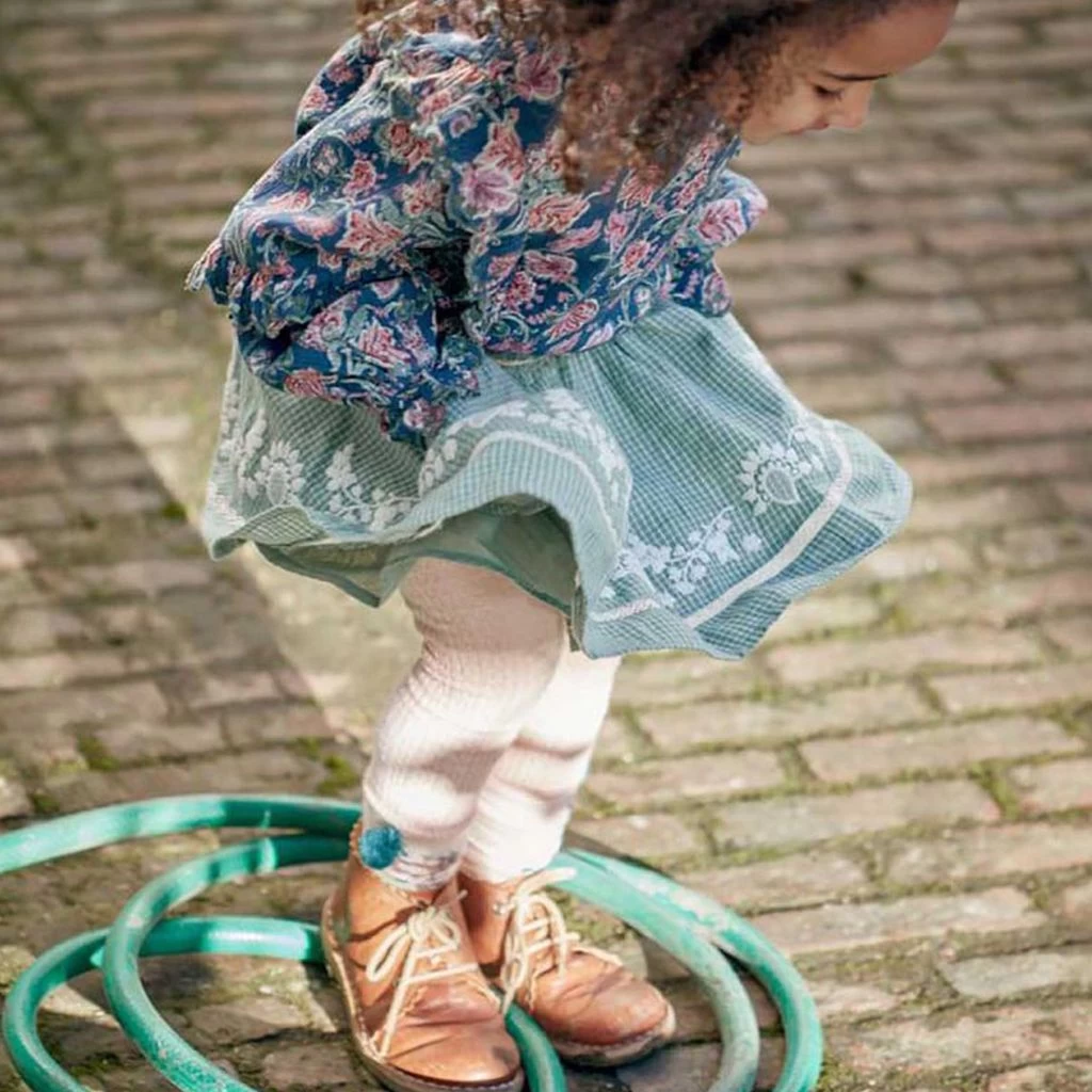 Louise Misha Tubi Blouse Blue Wild Flowers 3 Louise Misha Tubi Blouse Blue Wild Flowers - Image 3