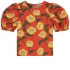 Mini Rodini Floral Top Orange