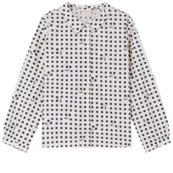 BONPOINT Bessie Dotted Blouse Ecru