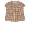 Bille Gingham Blouse Latte