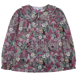 TARTINE ET CHOCOLAT Floral Blouse Gray