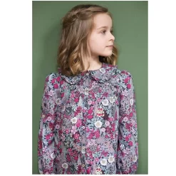 TARTINE ET CHOCOLAT Floral Blouse Gray -PETIT BATEAU Store 1024x1024 1138