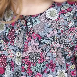 TARTINE ET CHOCOLAT Floral Blouse Gray -PETIT BATEAU Store 1024x1024 1139