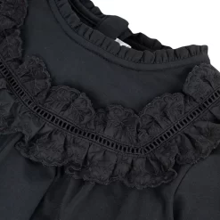 TARTINE ET CHOCOLAT Ruffled Blouse Black 5 TARTINE ET CHOCOLAT Ruffled Blouse Black -PETIT BATEAU Store 1024x1024 1145