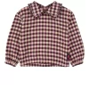 CATIMINI Florie Gingham Blouse Purple