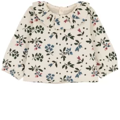 PETIT BATEAU Floral Blouse Avalanche/Multico