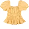 Peplum Blouse Yellow