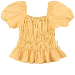 Peplum Blouse Yellow