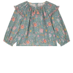 Louise Misha Iris Blouse Blue Rosa Damascena