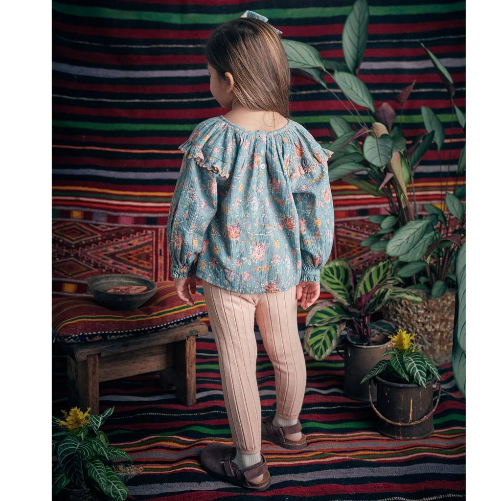 Louise Misha Iris Blouse Blue Rosa Damascena 3 Louise Misha Iris Blouse Blue Rosa Damascena - Image 3