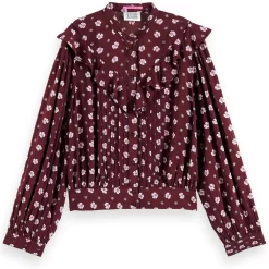 Scotch & Soda Floral Ruffled Shirt Combo P