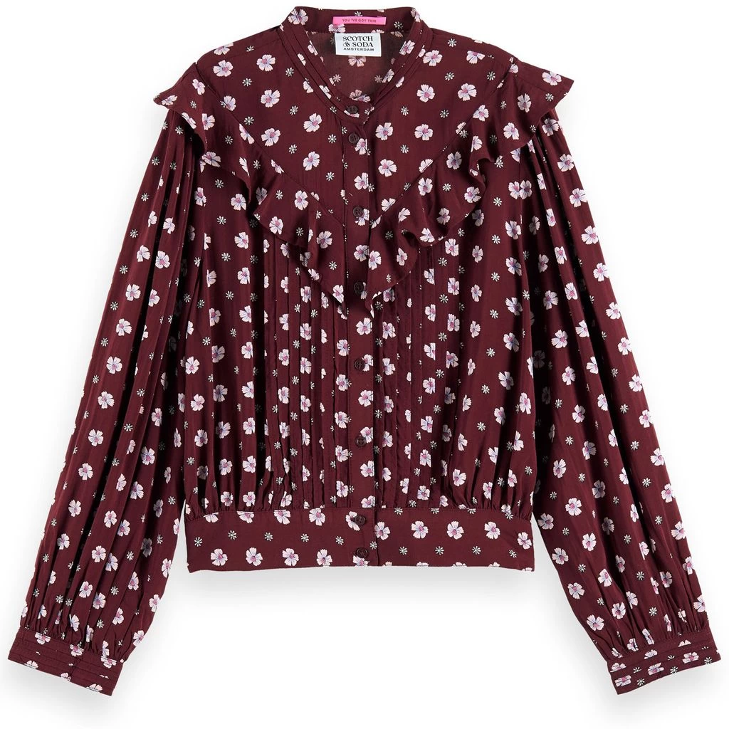 Scotch & Soda Floral Ruffled Shirt Combo P 1 Scotch & Soda Floral Ruffled Shirt Combo P