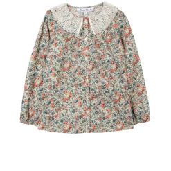 TARTINE ET CHOCOLAT Floral Blouse Framboise