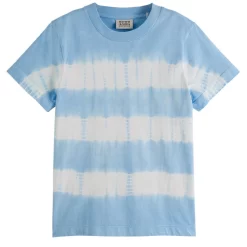 Scotch & Soda T-Shirt With Tie-dye Effect Blue