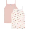 PETIT BATEAU 2-Pack Undershirts Pink