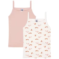 PETIT BATEAU 2-Pack Undershirts Pink