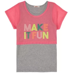 Billieblush 2-in-1 Tank Top Gray