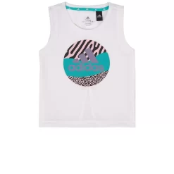 ADIDAS PERFORMANCE Aeroready Branded Tank Top White