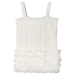 Frilly Top White