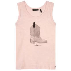 Ikks Boot Print Tank Top Pale Pink