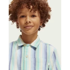 Scotch & Soda Striped Shirt Blue 9 Scotch & Soda Striped Shirt Blue -PETIT BATEAU Store 1024x1024 1358