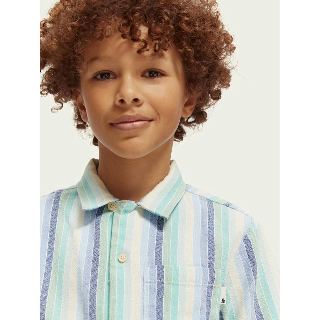 Scotch & Soda Striped Shirt Blue 4 Scotch & Soda Striped Shirt Blue - Image 4