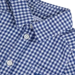 TARTINE ET CHOCOLAT Gingham Shirt Blue -PETIT BATEAU Store 1024x1024 1407