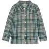 Plaid Knitted Shirt Pale Sage