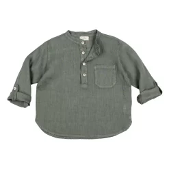 Linen Kurta Shirt Kaki -PETIT BATEAU Store 1024x1024 1418