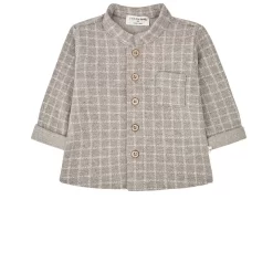 Rick Checked Shirt Taupe