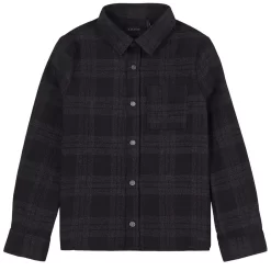 Ikks Plaid Shirt Dark Gray