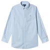Gant Logo Oxford Shirt Blue