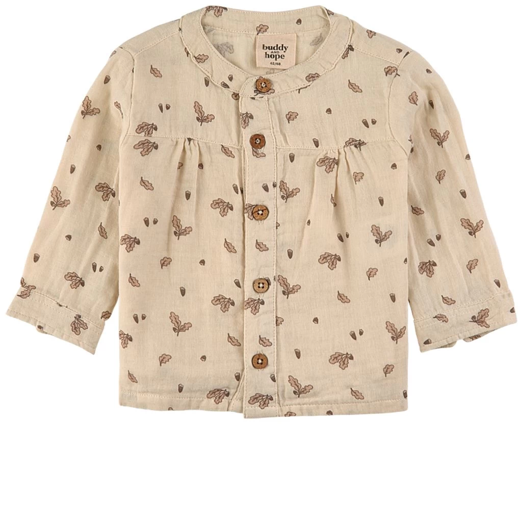GOTS Muslin Shirt Acorn 1 GOTS Muslin Shirt Acorn