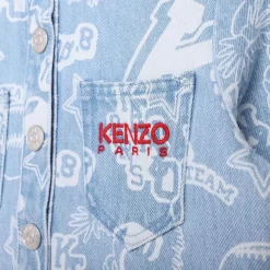 Kenzo Printed Denim Dress Blue -PETIT BATEAU Store 1024x1024 1497