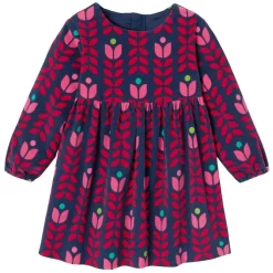 Jacadi Printed Baby Dress Navy