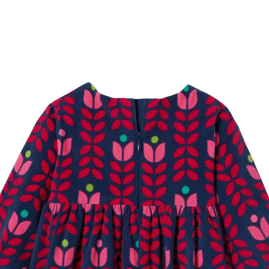 Jacadi Printed Baby Dress Navy 5 Jacadi Printed Baby Dress Navy - Image 5