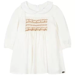 TARTINE ET CHOCOLAT Baby Ceremonie Dress Cream