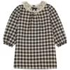 BONPOINT Baptistine Checked Dress Black