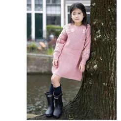 TARTINE ET CHOCOLAT Knitted Dress Vieux Rose -PETIT BATEAU Store 1024x1024 1591