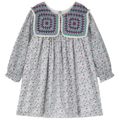 Louise Misha Warise Dress Cream Retro Pansy