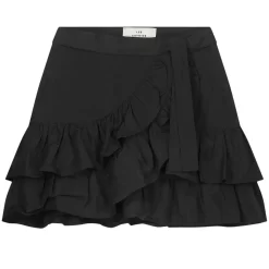Les Coyotes De Paris Sai Ruffled Wrap Skirt Black