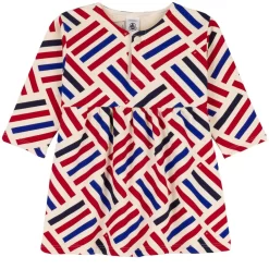 PETIT BATEAU Patterned Baby Dress Avalanche/Multico